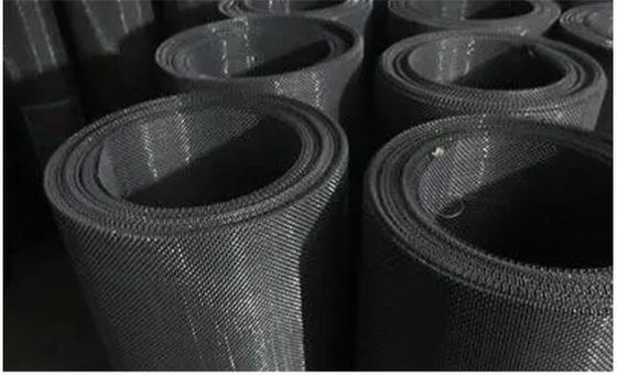 Manganese steel sieve, plain weave, black steel crimped wire mesh ...